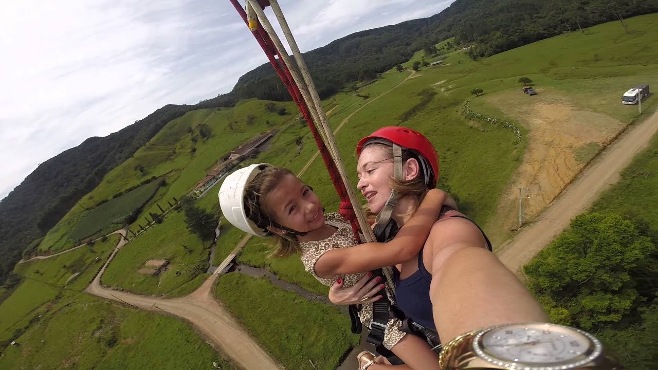 DESCIDA DUPLA NA MAIOR TIROLESA DAS AMÉRICAS