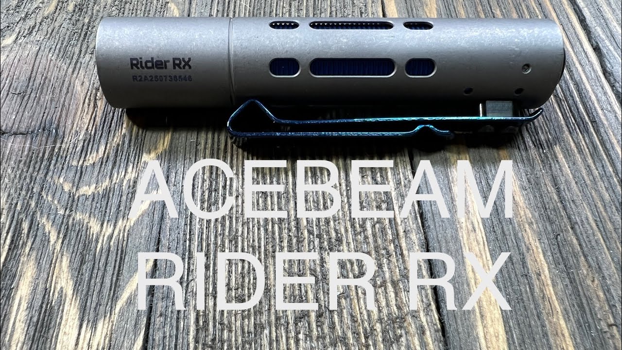 ACEBEAM Rider RX Titanium! Bolt Action Clip!