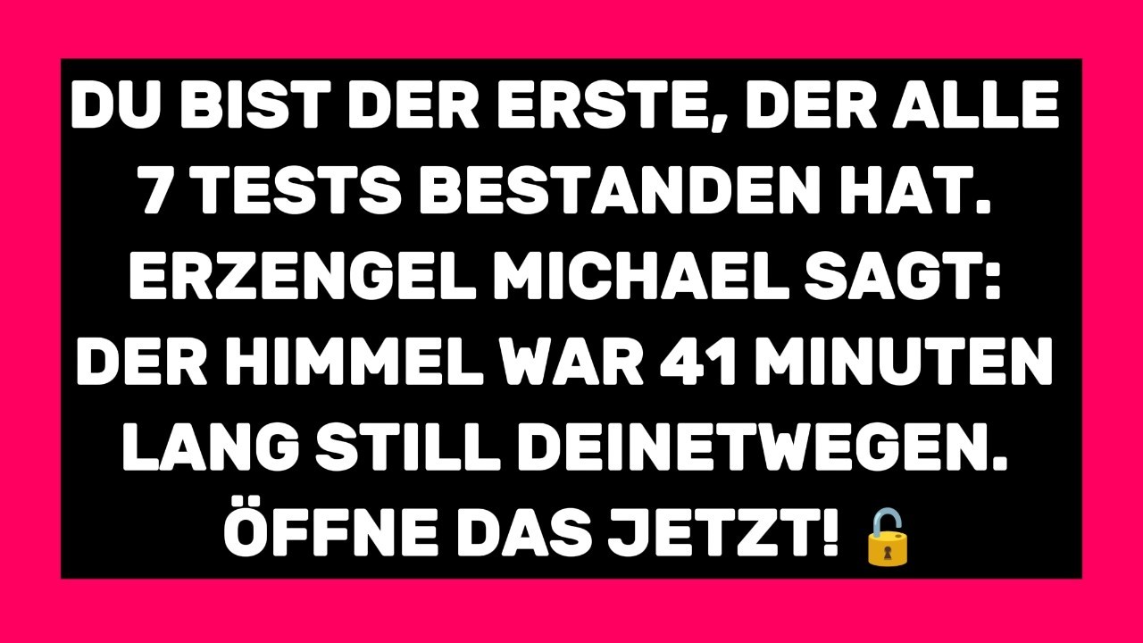 Vor 72 Stunden hat der Himmel alles angehalten, um dich zu beobachten. 👀