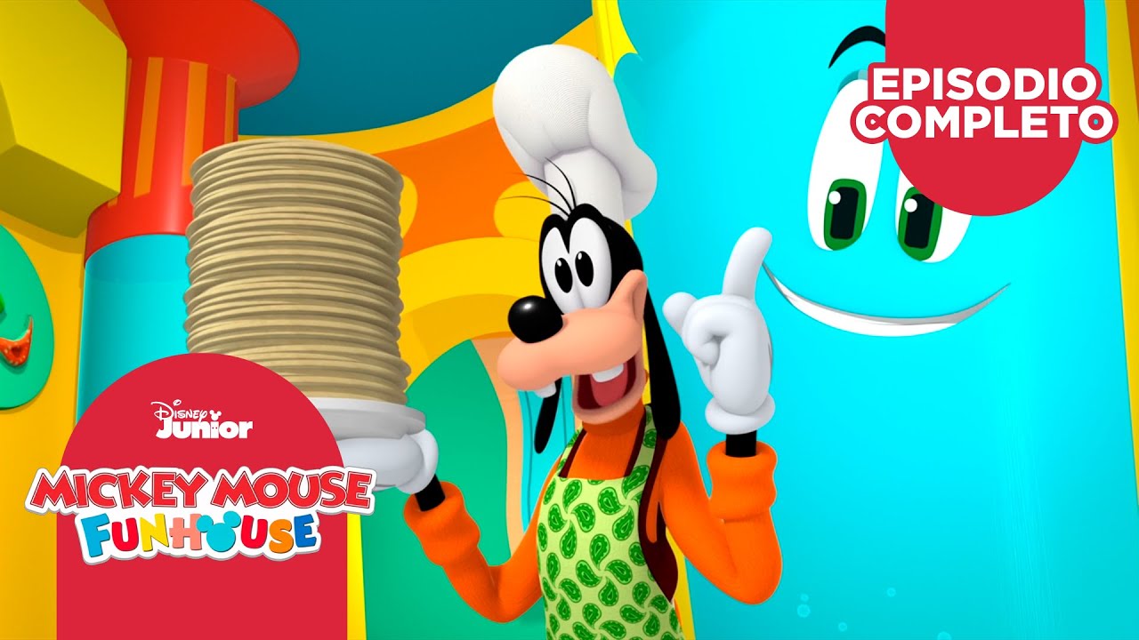 Mickey Mouse Funhouse | Episodio Completo | Agua Cristalina / La Gran Pijamada en Funhouse