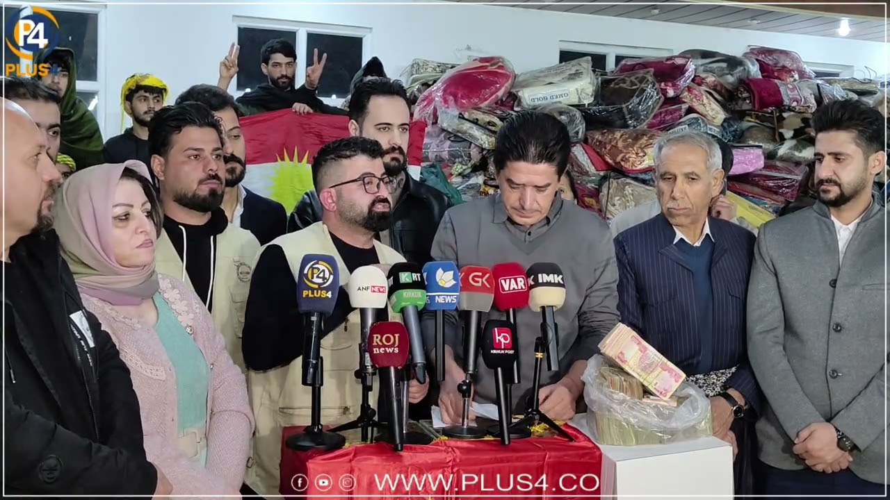 نزیکەی ١٤٠ ملیۆن دینار کۆمەک وهاوکاری لەکەرکوکەوە بۆ رۆژئاوا کۆکرایەوە