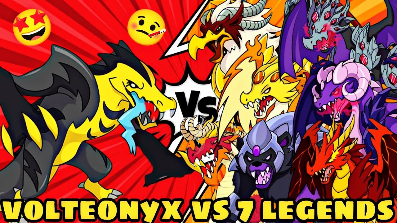 volteonyx vs 7 legends in dynamons world || battle in dynamons world 🌍