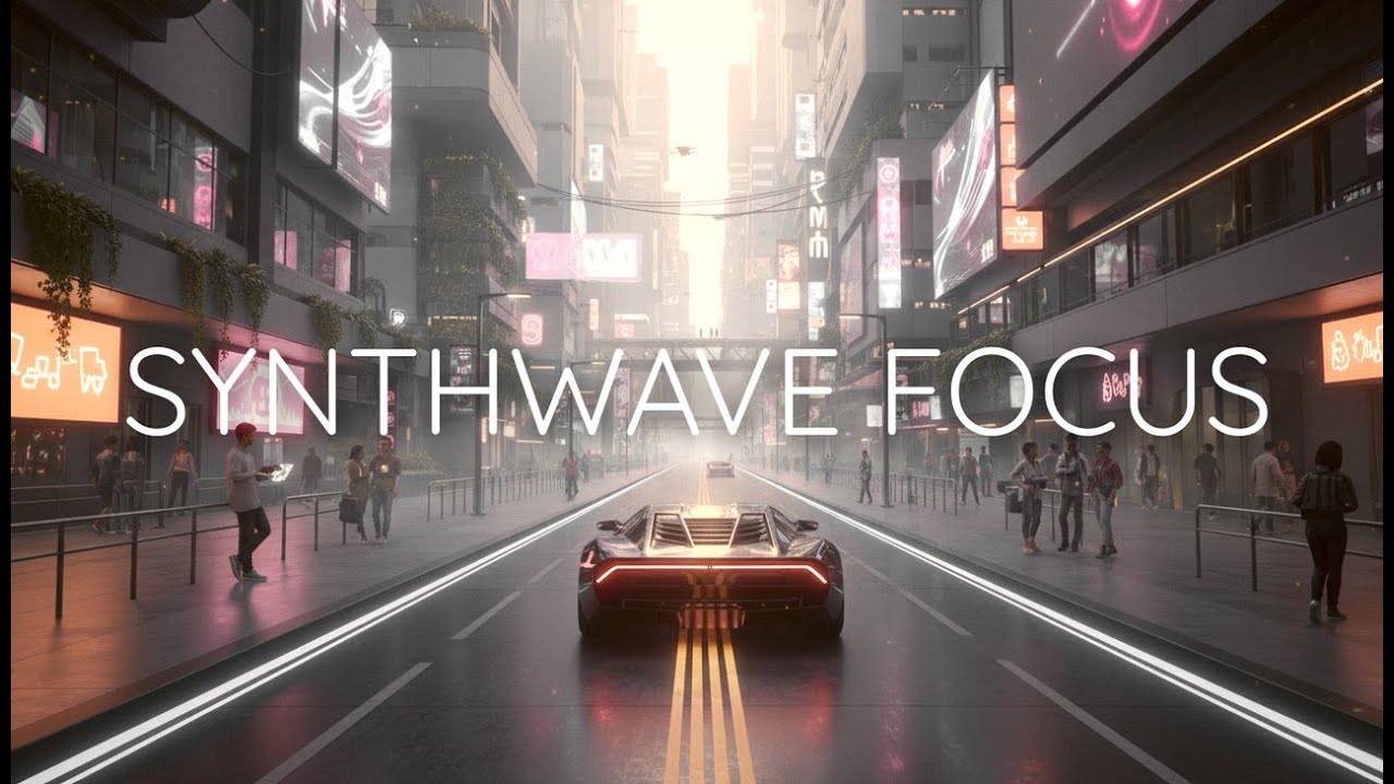 Cyberpunk Avenue | Synthwave for Deep Work & Study (4K)