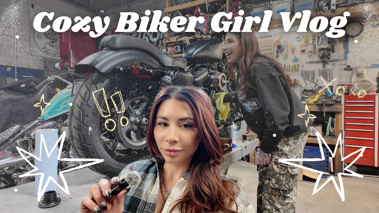 Чистка и модернизация моего Harley | Уютный видеоблог байкерши
