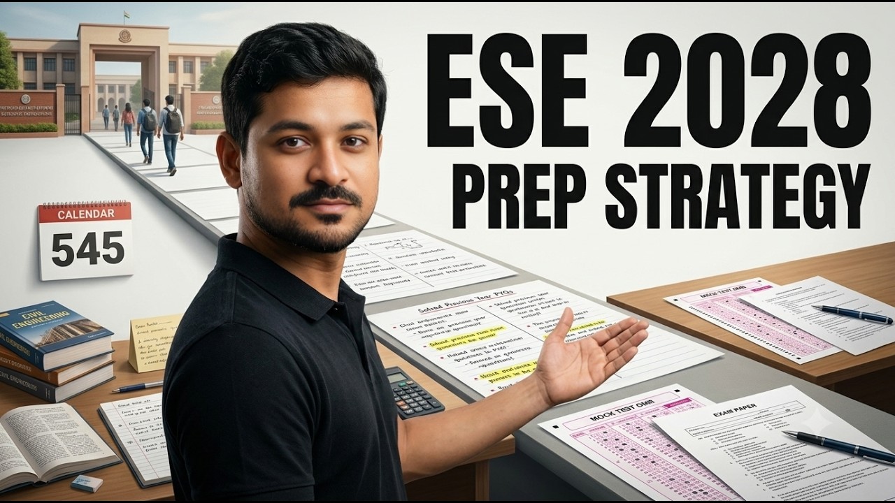 UPSC ESE 2028 Roadmap | Follow this and secure your rank