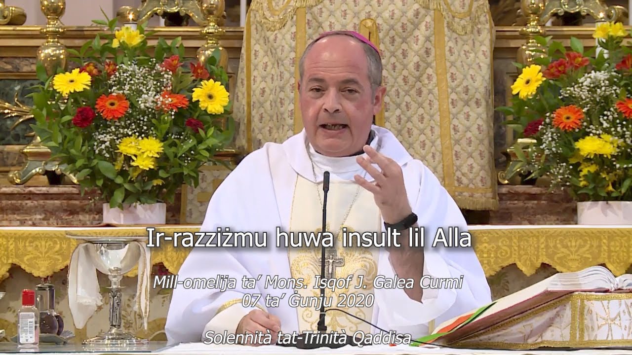 Ir-razziżmu huwa insult lil Alla - Isqof Galea Curmi