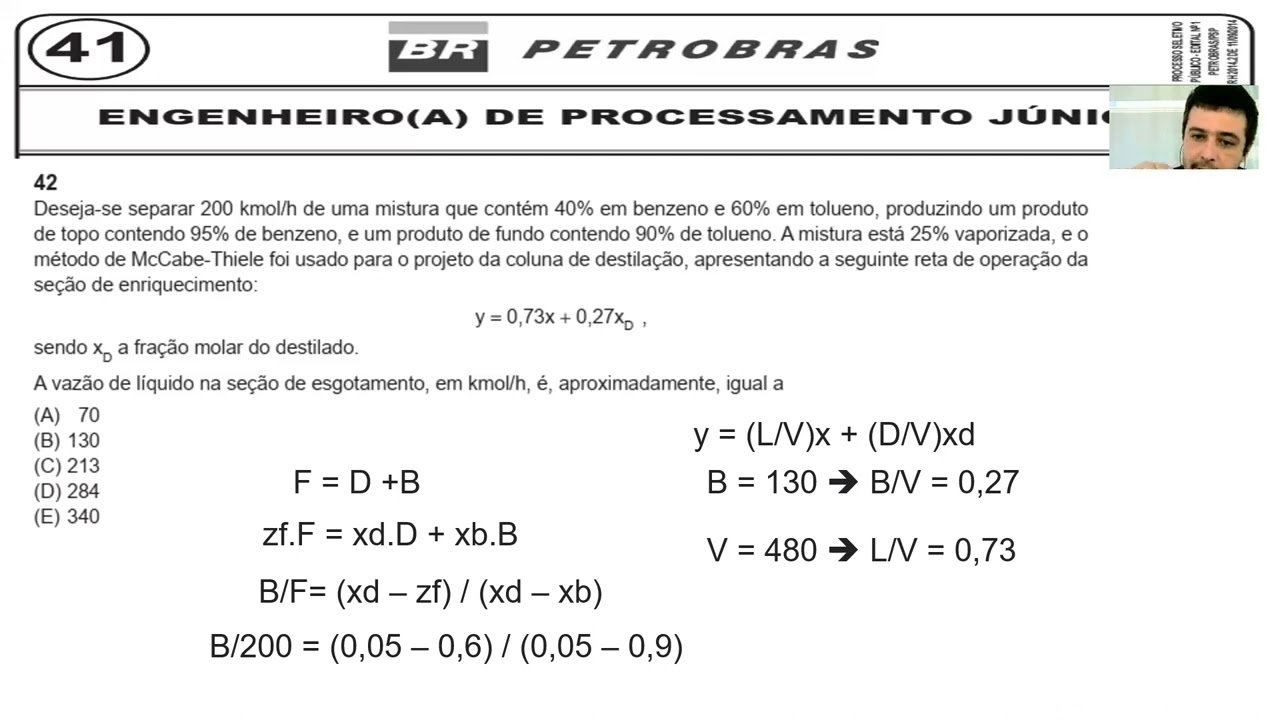 Prova Engenheiro de Processamento  2014 Questões 41 a 45