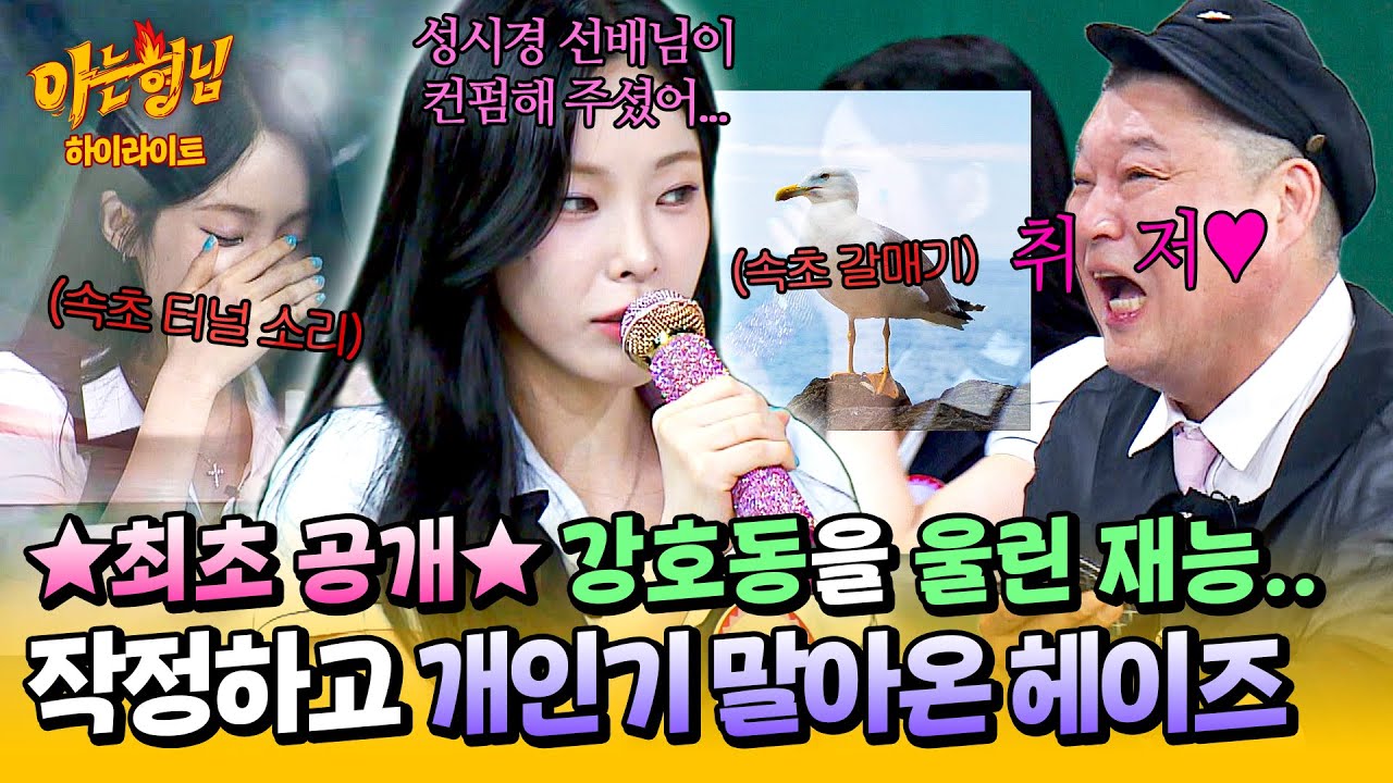 [아형✪하이라이트] 📢속초 갈 때 플레이리스트는 헤이즈 개인기다📢 강호동 울린 마성의 비밀병기 大공개 ㅋㅋ | 아는 형님 | JTBC 250802 방송