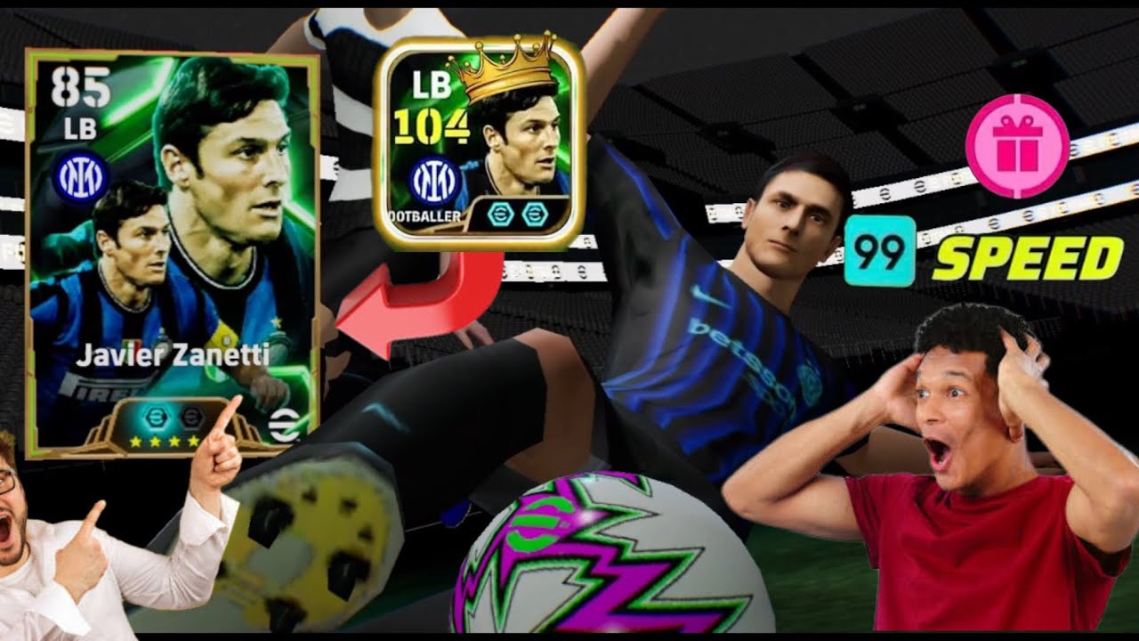 Javier Zanetti 104 is UNSTOPPABLE 😱 | 99 Speed Legendary LB | 4K Gaming|#efootball #pes #viral #fyp 