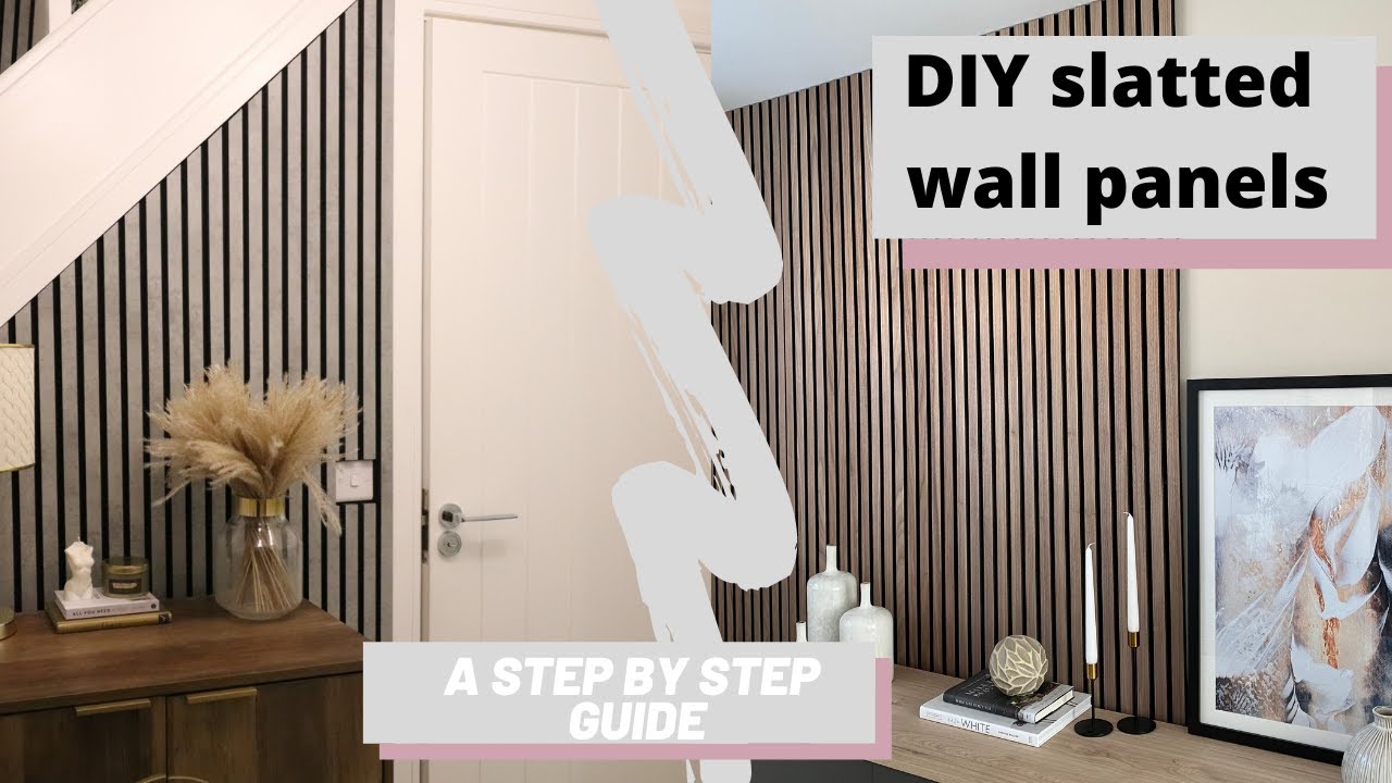 DIY slatted MDF acoustic wall panels - how to fit them step by step