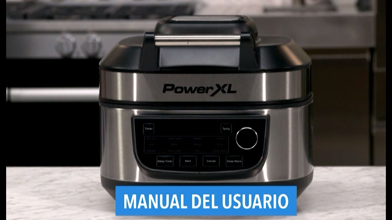 Freidora de aire y parrilla PowerXL™ 12 en 1, MFC-AF-6C-LA: MANUAL DE USARIO