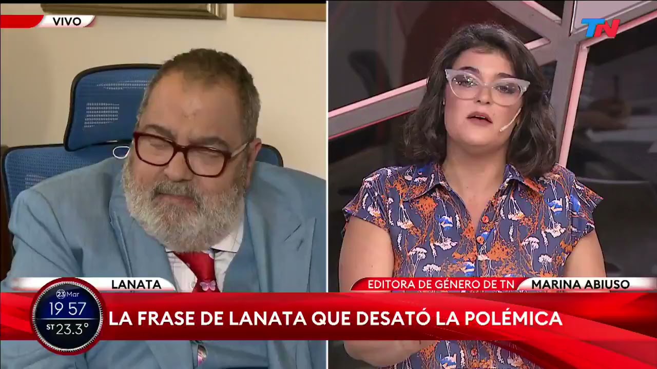 La pelea entre Lanata y Marina Abiuso por el comentario Machista de Jorge en el noticiero central