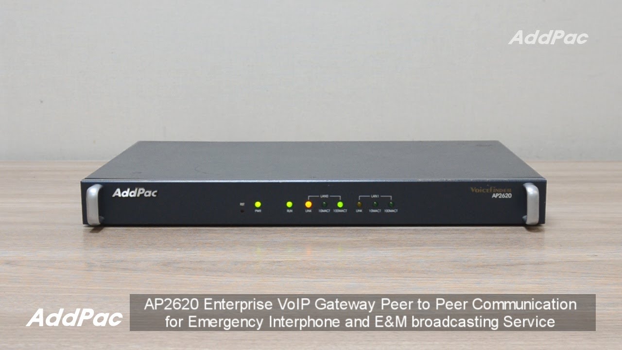 AP2620 VoIP Gateway for Analog Emergency Phone & E&M Broadcasting Service(아날로그비상전화와 E&M방송용 VoIP게이트웨이