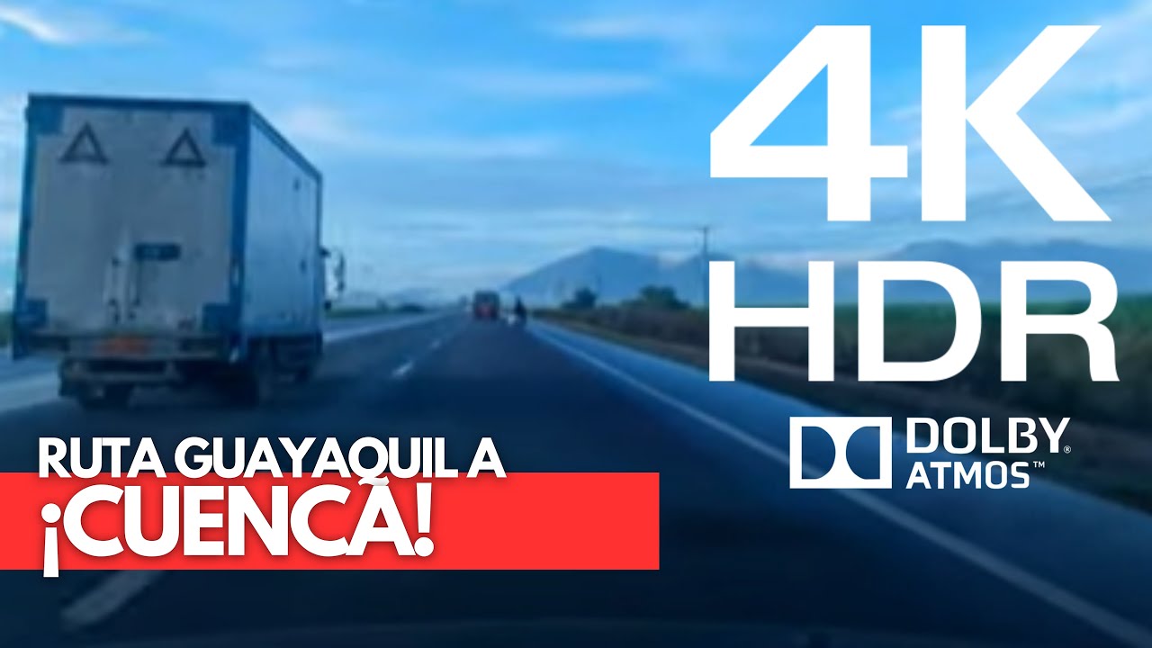 Cómo se siente conducir de GUAYAQUIL a CUENCA | Recorrido 4K | Conducción Extrema en Niebla, Lluvia.