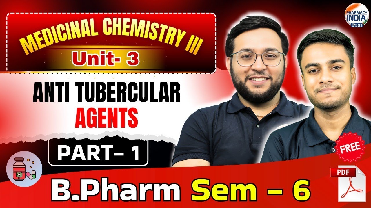 Anti Tubercular Agents | Medicinal Chemistry III | Part 1 | Unit 3 | B.Pharm #medicinalchemistry