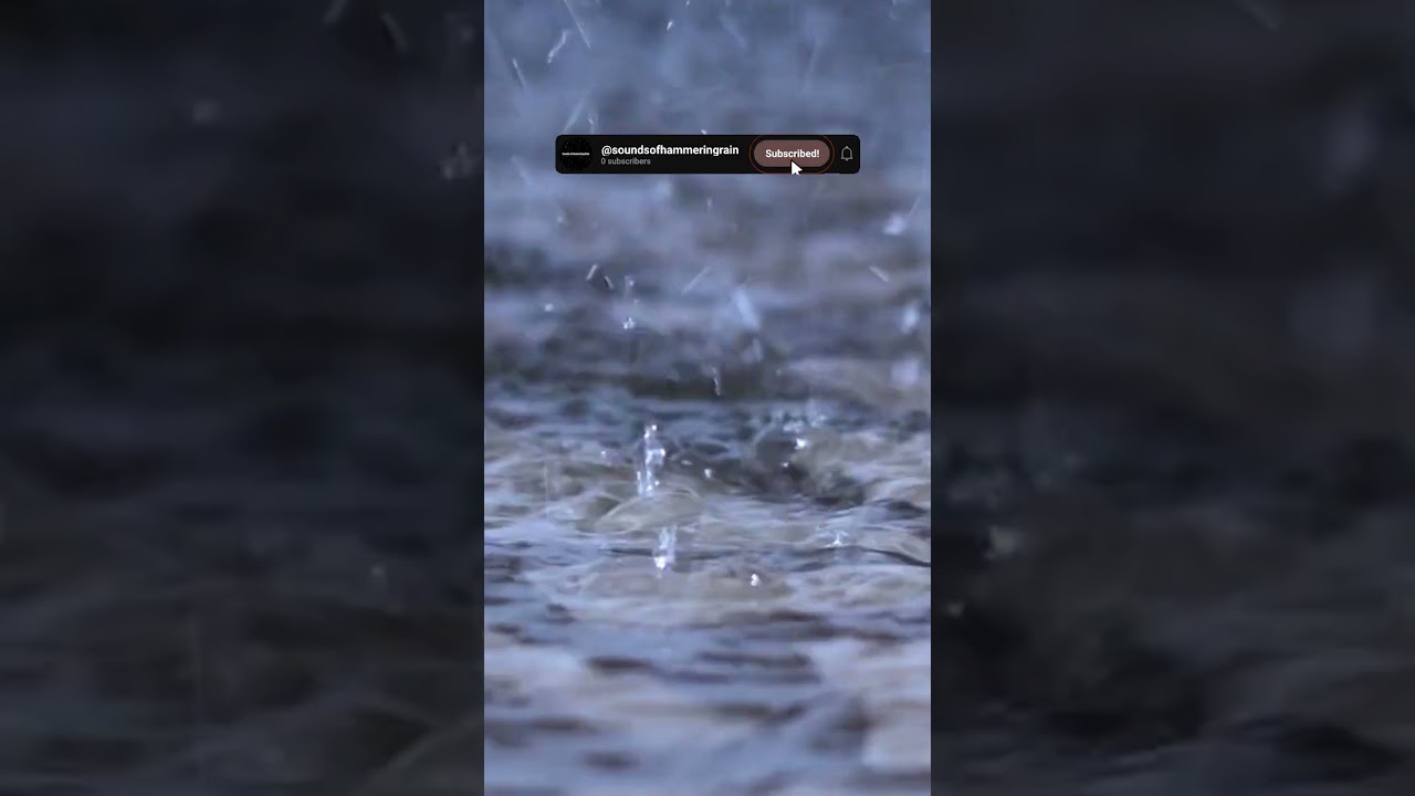 🌧️ Sounds Of Hammering Rain. Heavy Rain On The Highway During The Morning.