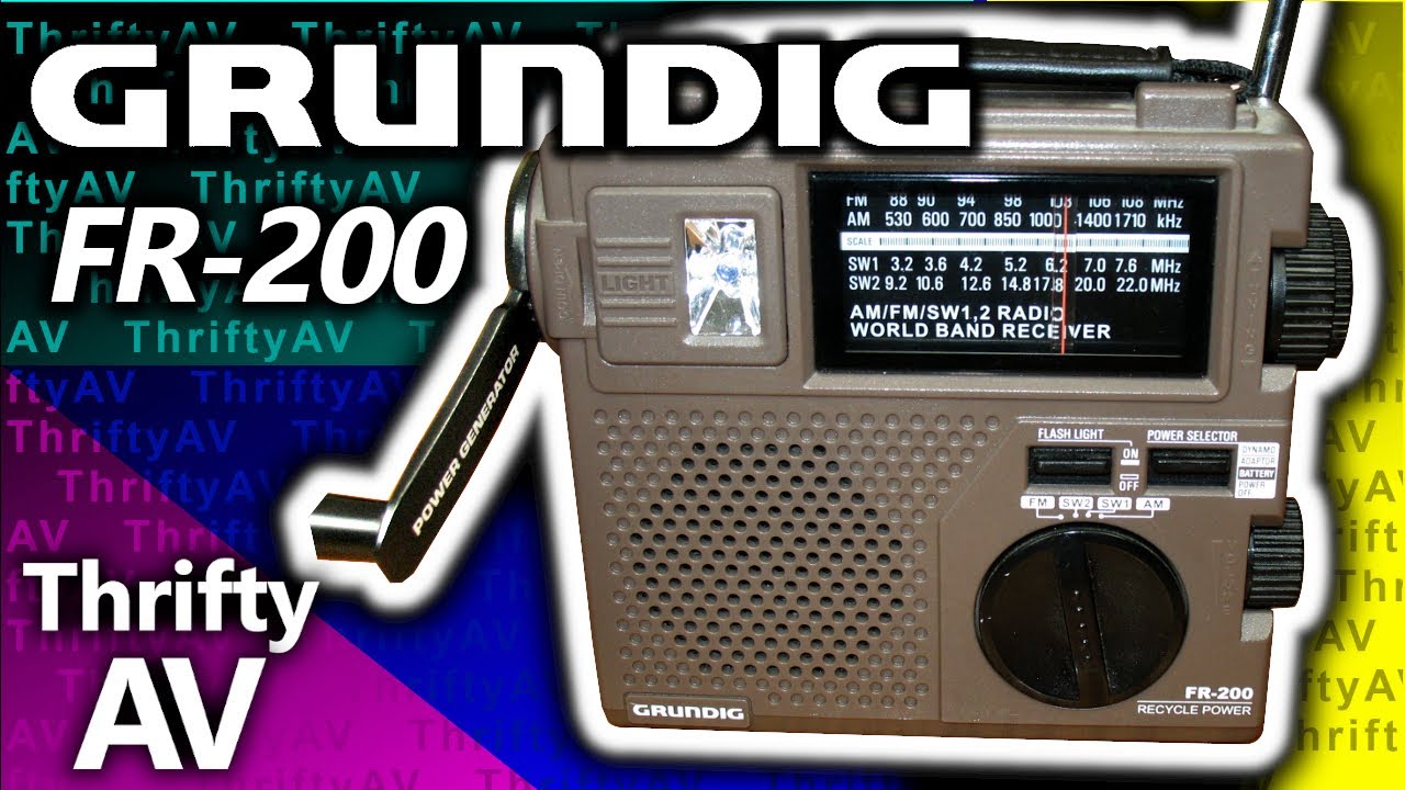 Shortwave with a Hand Crank! | Grundig FR-200 Emergency Radio Test & Review