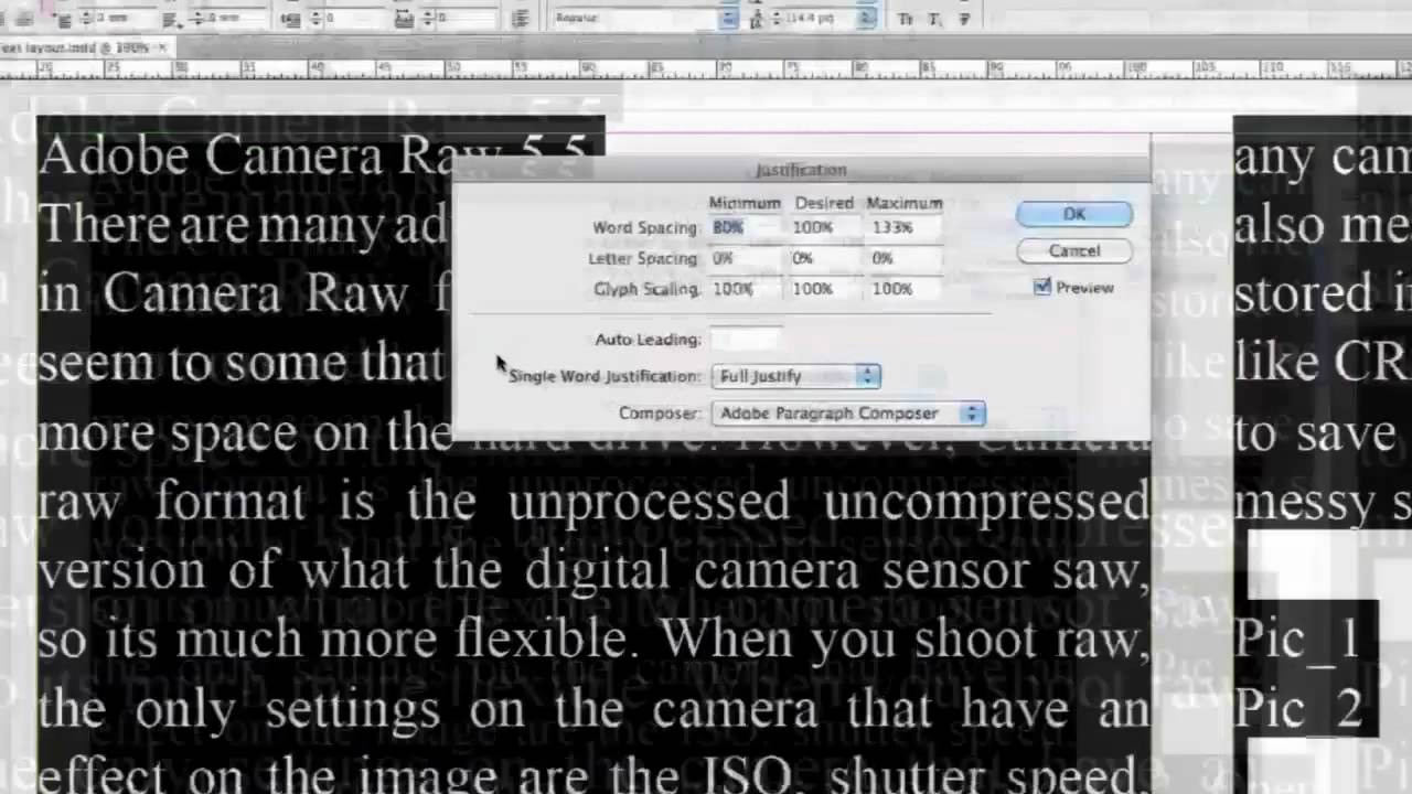 Justified Typography InDesign CS4 (No. 72)