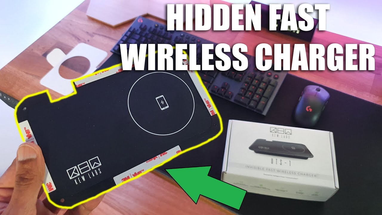 HIDDEN WIRELESS CHARGER! Minimal Desksetup Essential from Kew Labs UTS-1
