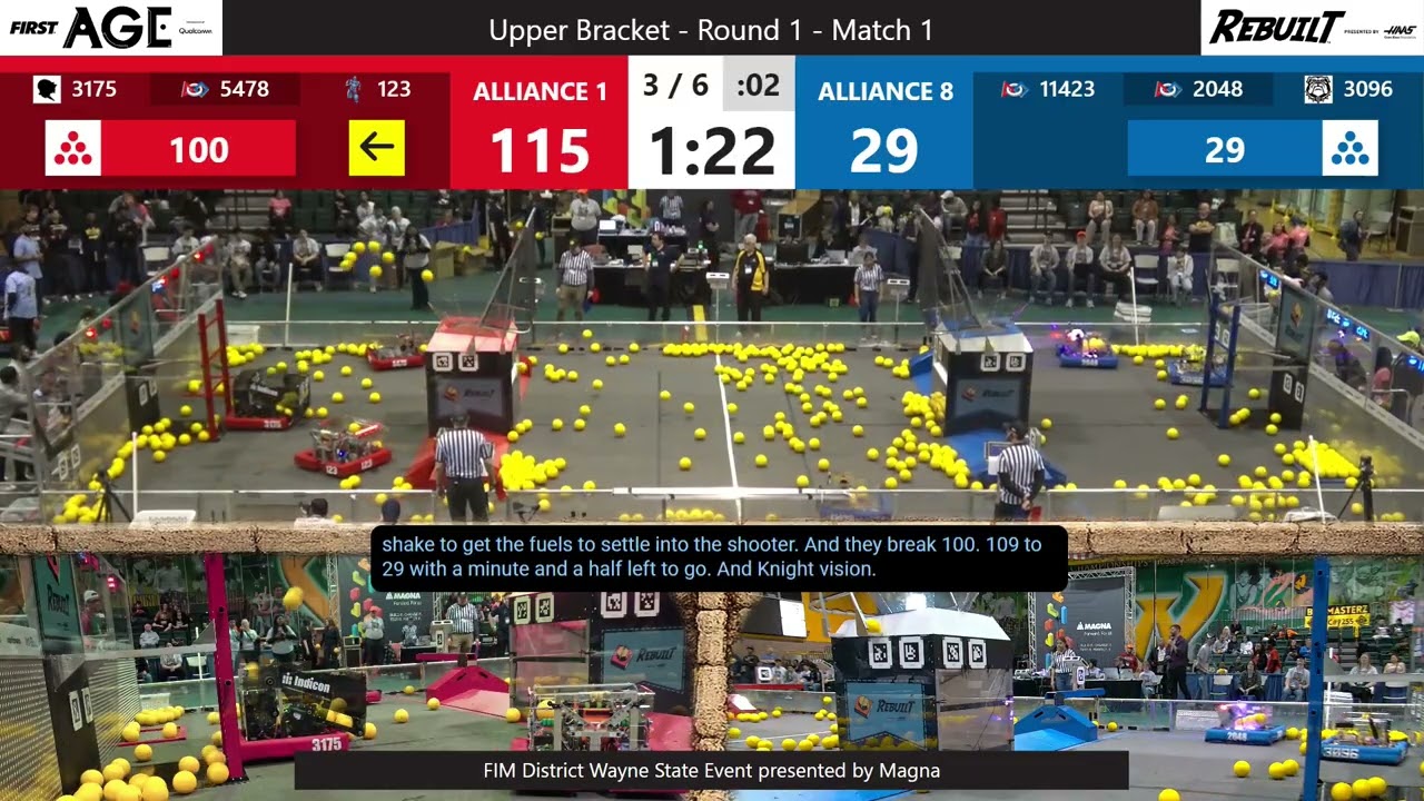 Match 1 (R1) - FIM District Wayne State Event presented by Magna