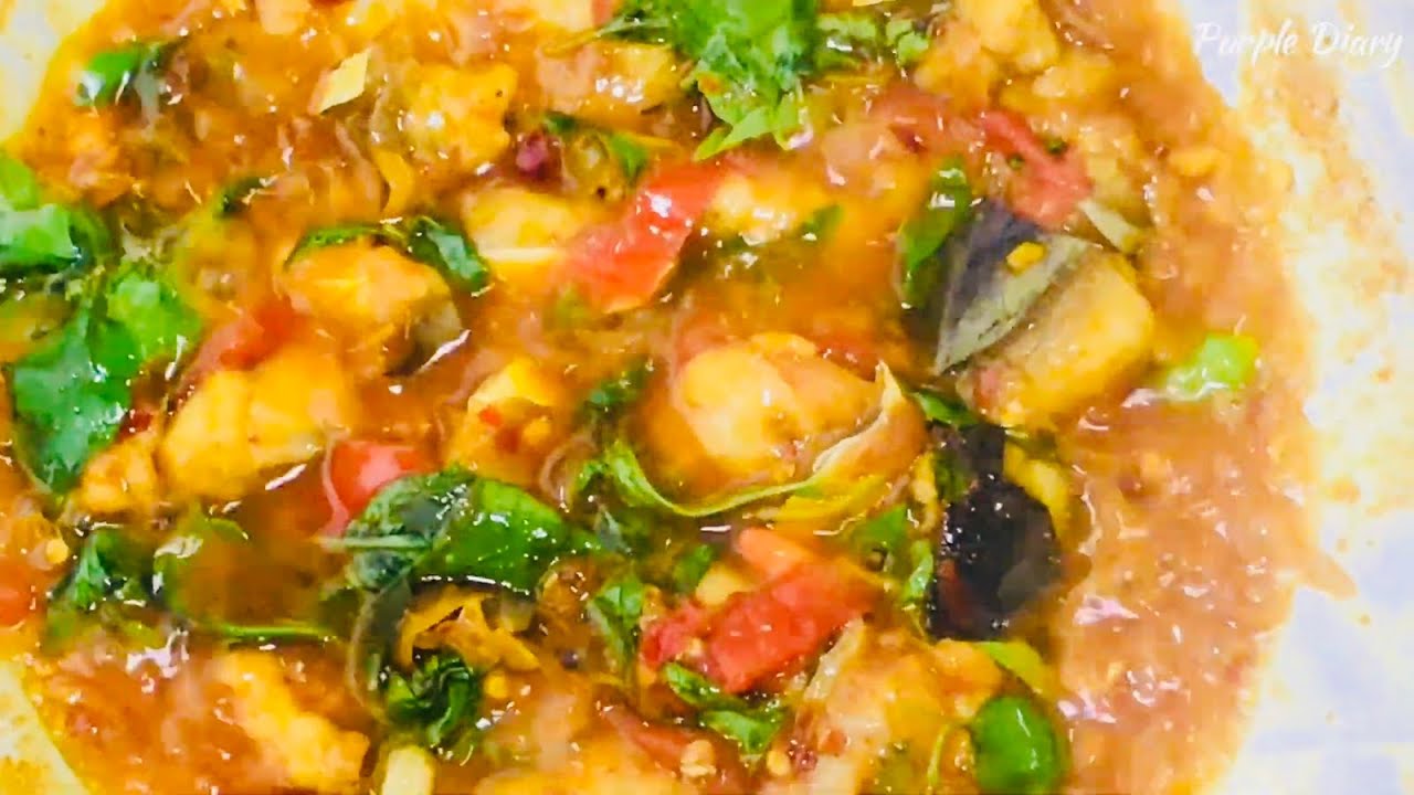 ငါးဆားနယ်ချက် 🐟 -Salted Fish Curry 🍛 #ငါးဆားနယ် #burmese #food #easyrecipe @PurpleDiary21 💜