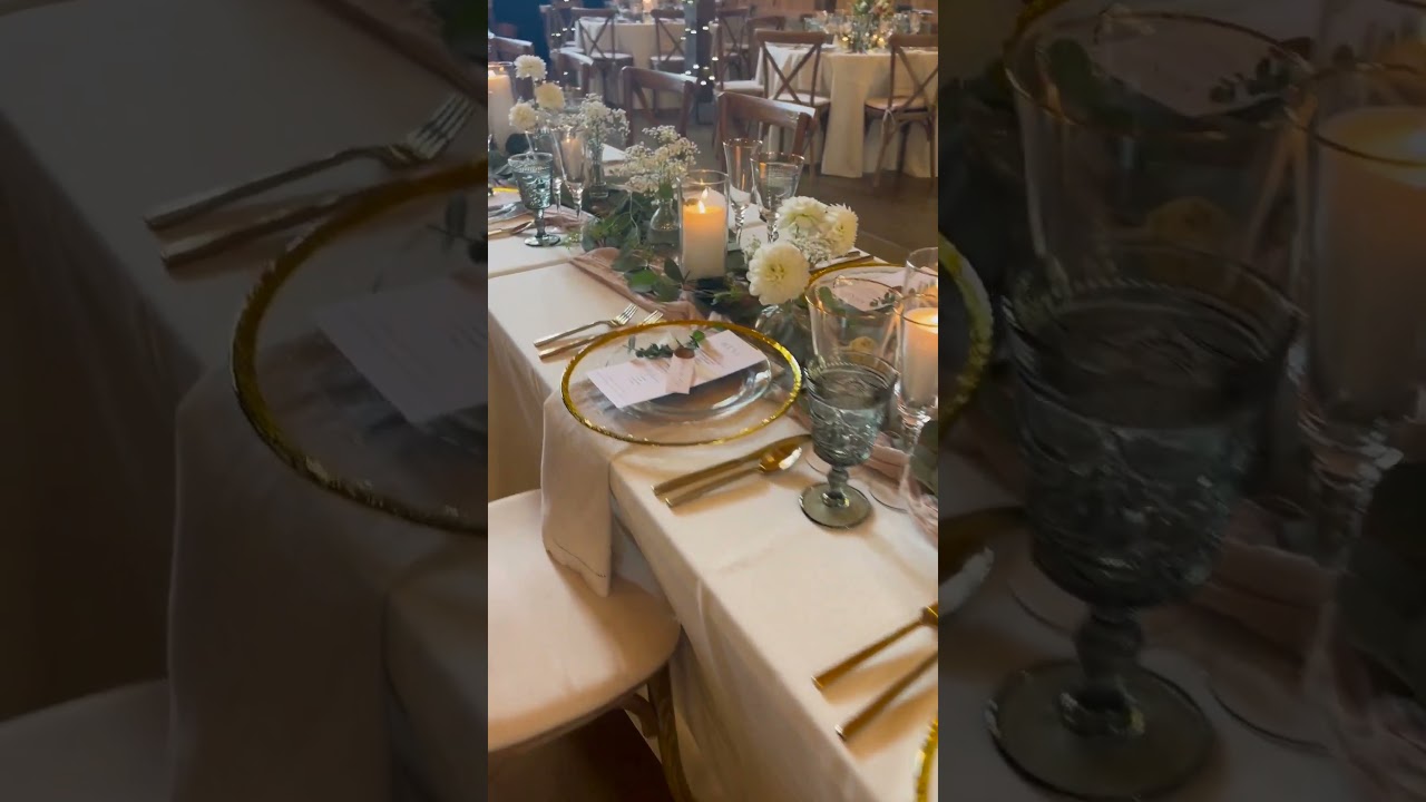 Beautiful sage, white, and gold decor  #wedding #countrywedding