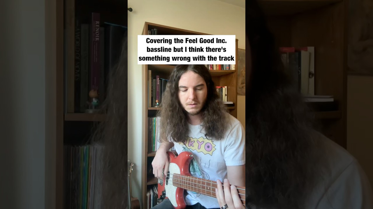 Feel Good Inc. Bass #music #musician #bass #bassguitar #gorillaz #musicmemes #musichumor