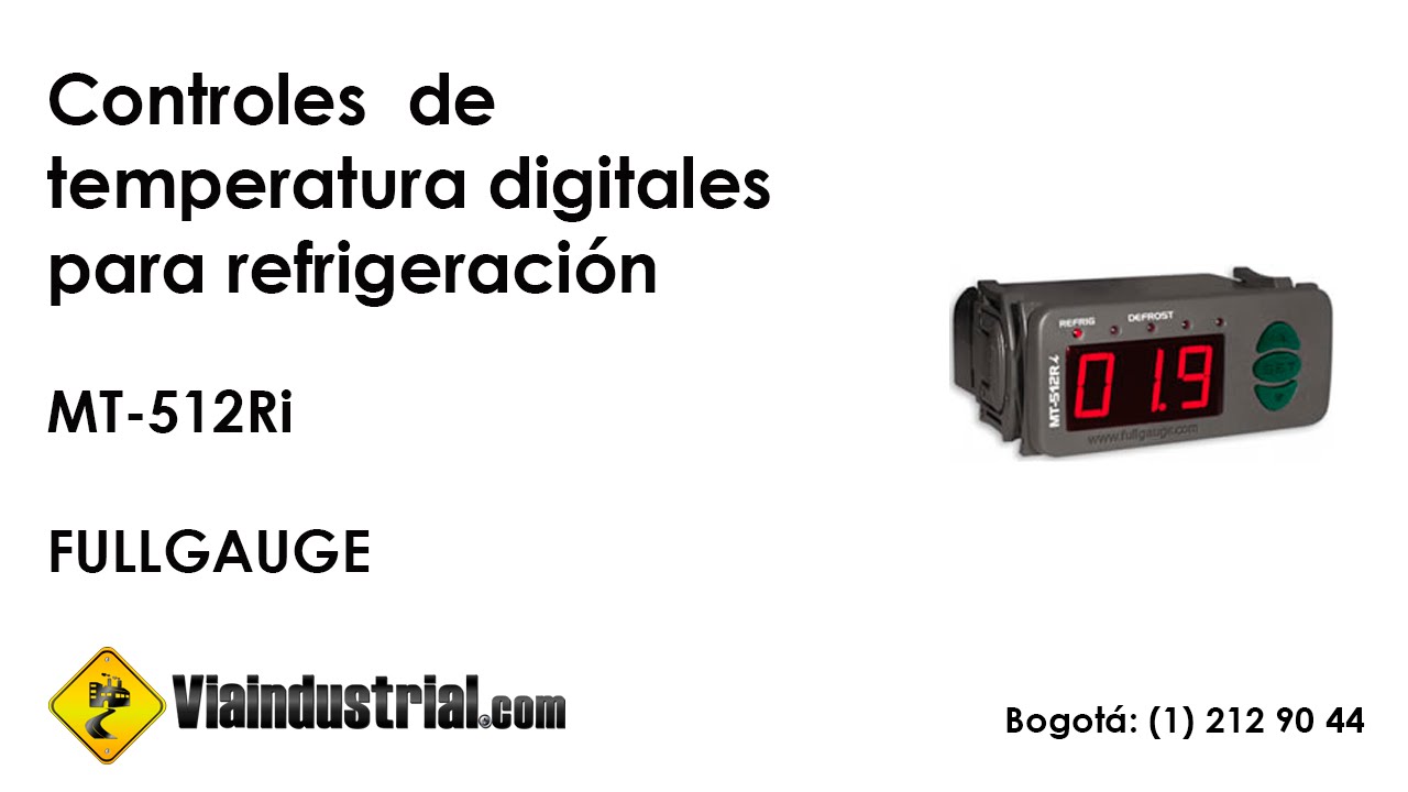 Controles de temperatura digitales para refrigeración MT-512Ri