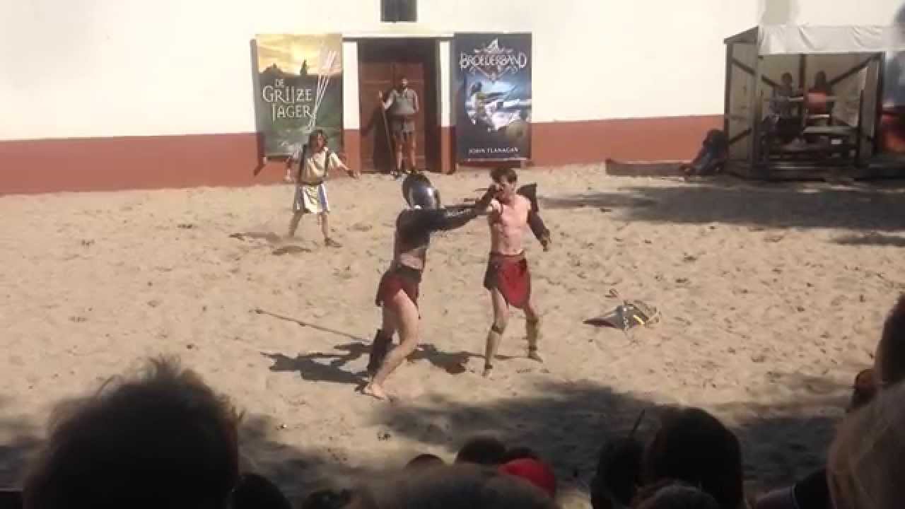 Grijze Jager Dag 2014 - Gladiator Gevecht, Arena Archeon