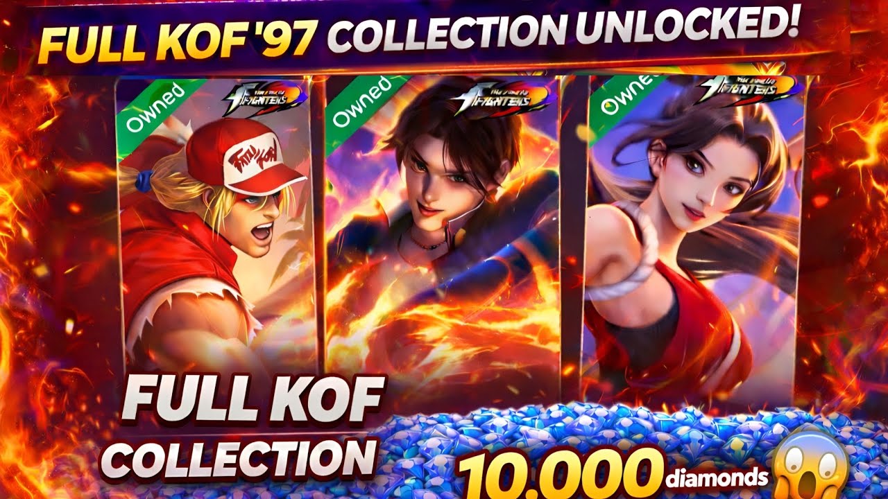I SPEND OVER 10,000 DIAMONDS AND BOUGHT ALL KOF'97 SKINS 💐| MLBB KOF DRAWS| MLBB X KOF 2026 