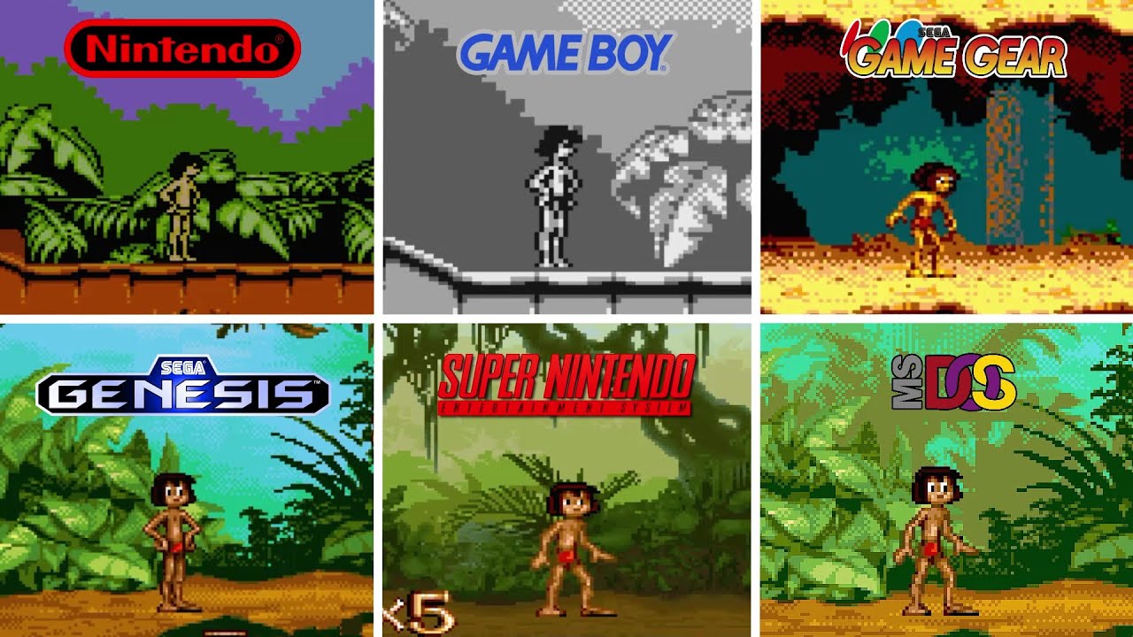 The Jungle Book [1994] NES vs Game Boy vs Genesis vs SNES and More (Version Comparison)