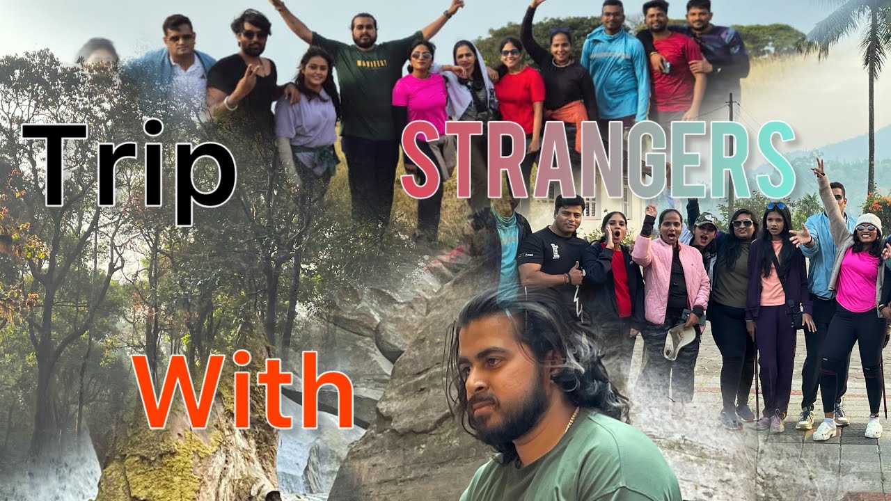 MY First Trip With Strangers 👨‍💼👩‍💼 || #bandgefalls #trekking #lohithgowda