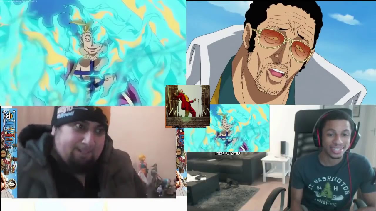 Marco vs Admiral Kizaru  epic clash of devil fruit reaction mashup