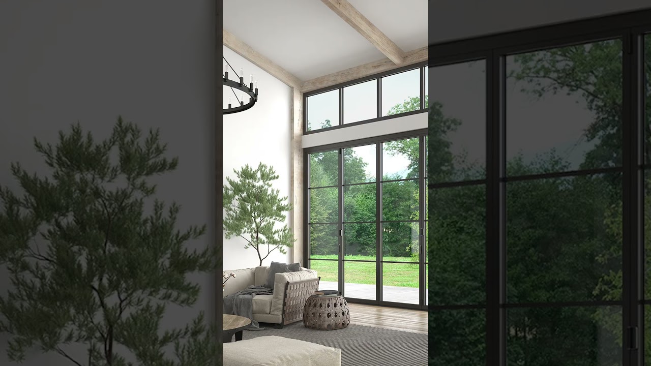 Winter warmth meets modern design with NanaWall glass wall systems.