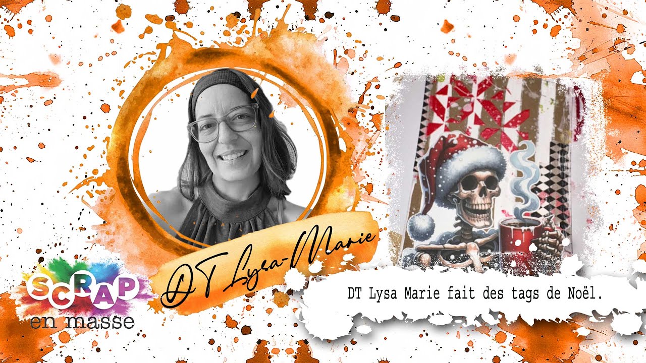 DT Lysa Marie fait des tags de Noël.