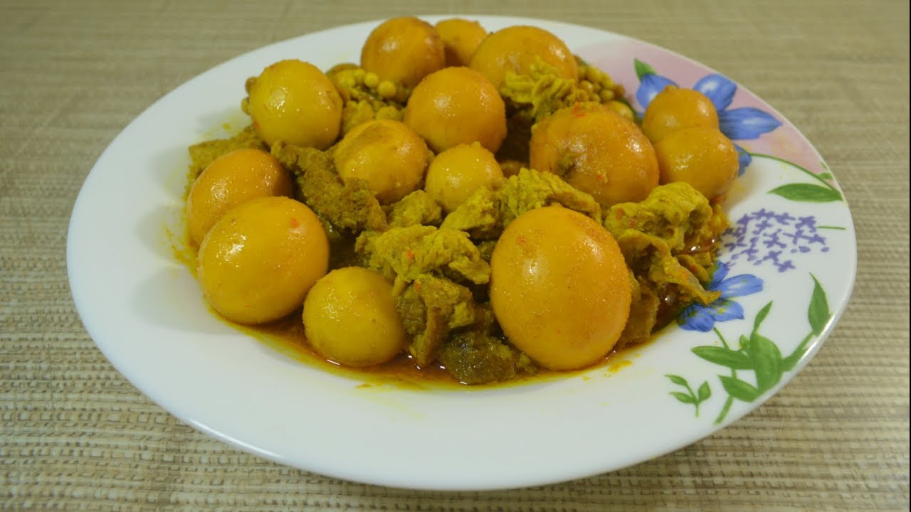 TELUR AYAM MUDA/URITAN BUMBU KUNING