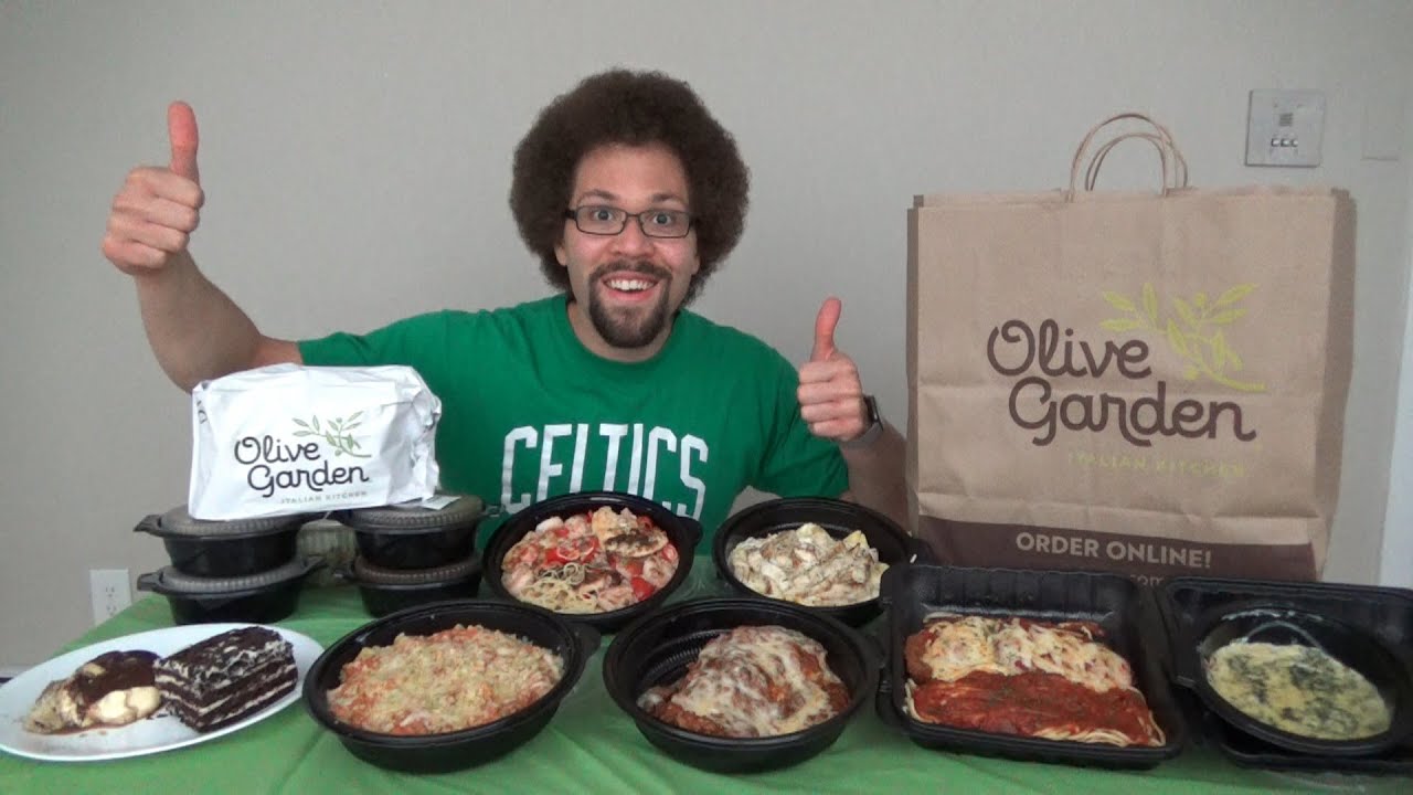 Меню Ultimate Olive Garden Challenge l 10 000 калорий