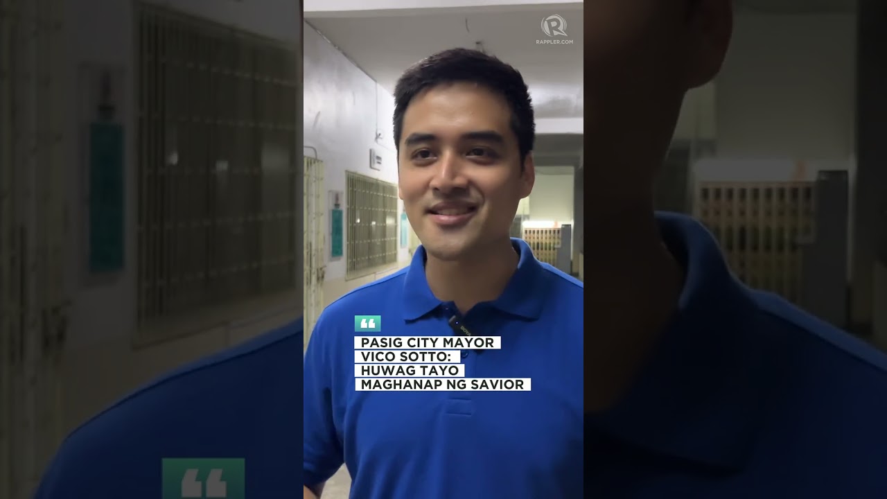 Vico Sotto: 'Let's develop a new generation of leaders who will be better than us.'