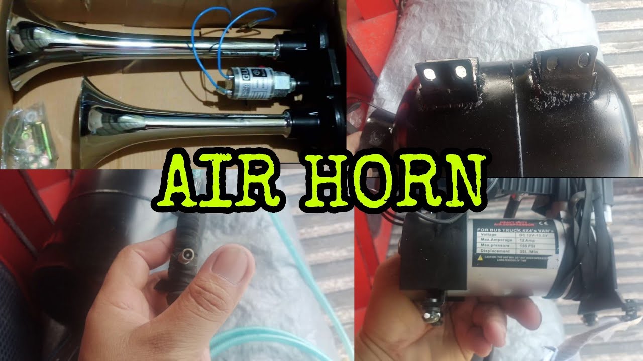 HOW TO INSTALL AIRHORN ( DIY ) GAMIT ANG TANGKE NG FREON