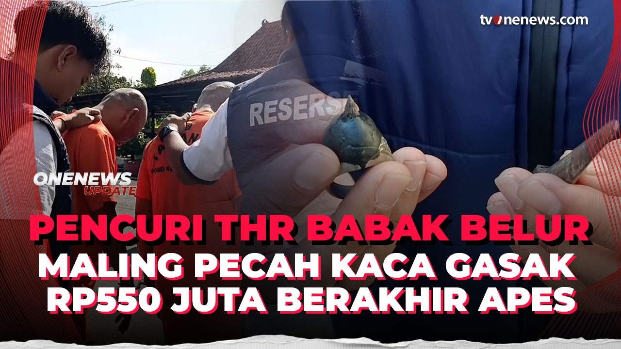 Apes! Maling Pecah Kaca Gasak THR Rp550 Juta di Tangerang Babak Belur Dihajar Warga | OneNews Update