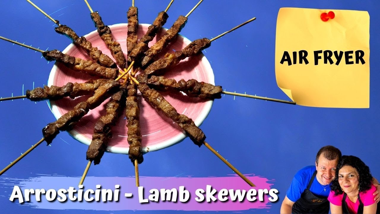 ARROSTICINI IN FRIGGITRICE AD ARIA - AIR FRYER LAMB SKEWERS