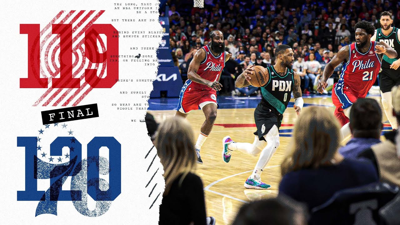 Trail Blazers 119, 76ers 120 | Mar. 10, 2023 | Game Highlights