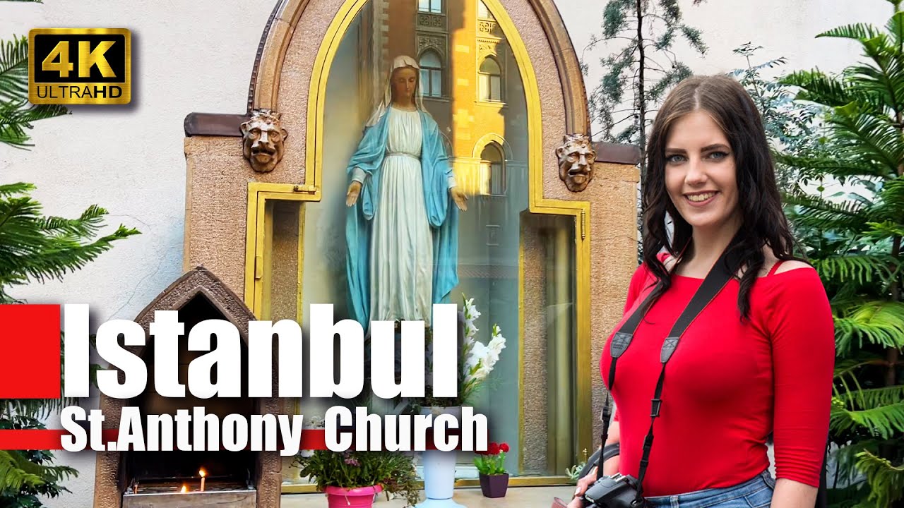 The Largest Catholic Church in Istanbul _ Istiklal Street _ 4 October 2022 _ 4k UHD 60fps