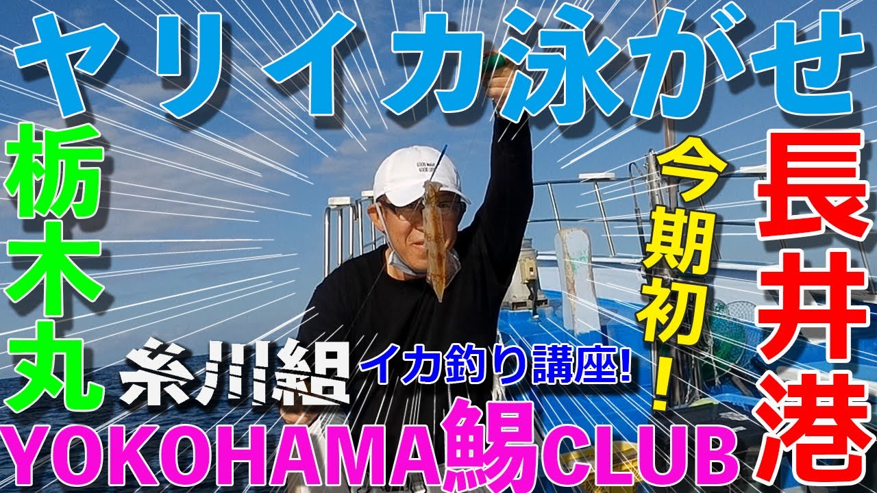 【ヤリイカ泳がせ】今季初 チビヤリ 相模湾 栃木丸 YOKOHAMA鯣CLUB 仕立て ヤリイカ スルメイカ 泳がせ 2021.10
