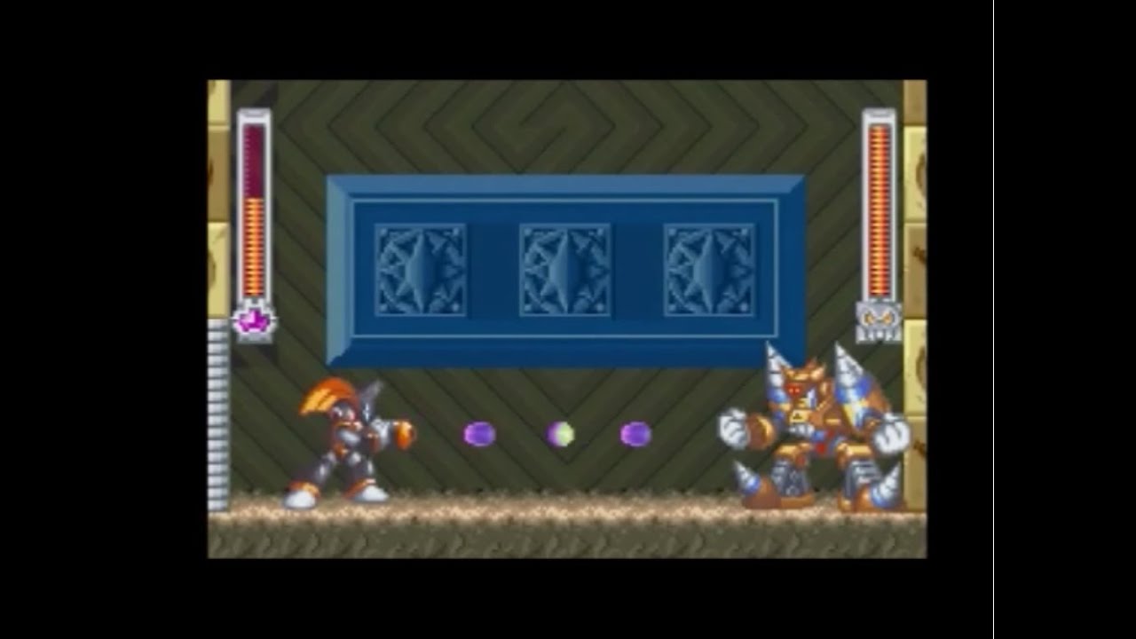 Megaman & Bass (GBA)(Bass)(Ground Man Stage)