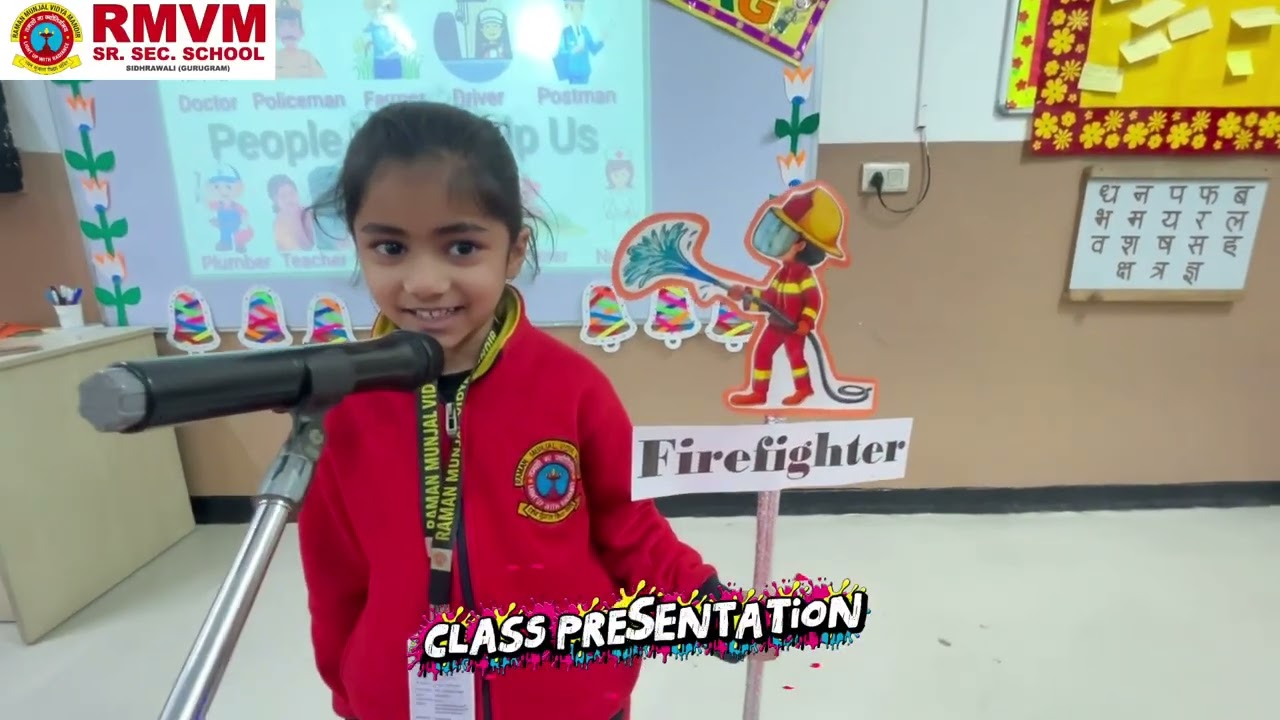 Confidence in Little Hear | UKG Class Presentation on Water Cycle & Community Helpers