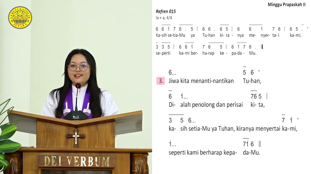 Mazmur Tanggapan dan  BPI -  Hari Minggu Prapaskah II - Anastasia Freya H.