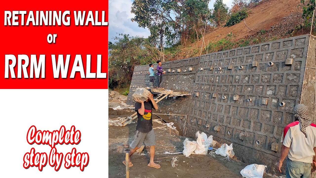 How to Build Retaining Wall (RRM Wall) in Hindi step by step |Random Rubble Masonry wall |
