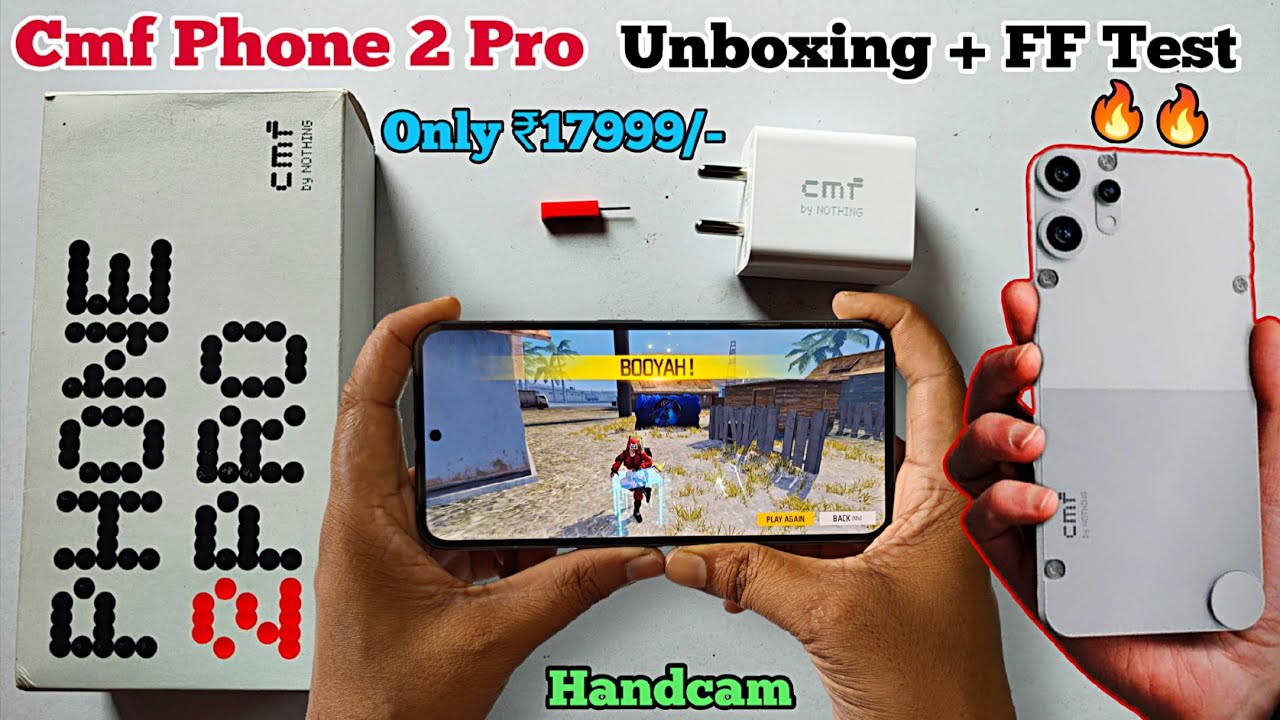 CMF By Nothing Phone 2 Pro 5G Unboxing With Free Fire Test | Free Fire Heating + Battery Drain Test.