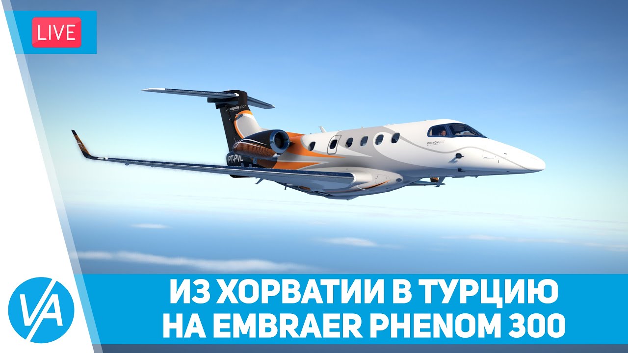 Сплит - Анталья (LDSP - LTAI) Aerobask Pnenom 300 - X-Plane 11 - VIRTAVIA #176